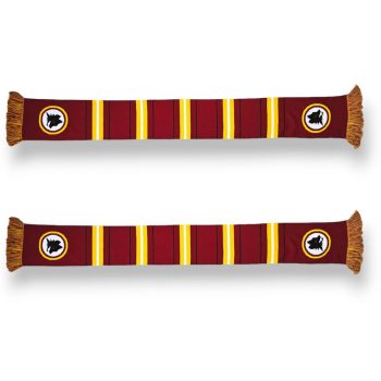   Official AS Roma Deluxe Tubular Scarf – Yellow Red 100% Acrylic