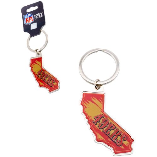 San Francisco 49ers Exclusive California State Keychain - NFL Premium Collection