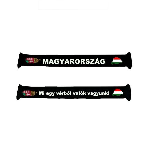 Go Hungary! – Large Hungary Tricolor Double-Sided Knitted Scarf (Hungarian National Team Scarf)