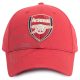 Arsenal FC Red Obsidian MVP Cap – Embroidered Club Crest, Curved Brim