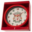 Liverpool FC Wall Clock – Red with White Clock Face and Classic LFC Crest, Official Licensed Product, Kids Room
