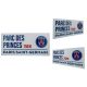 Paris Saint Germain FC White Street Sign – Parc Des Princes 75016