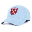 West Ham United FC light blue MVP Cap, Embroidered Crest, Official Licensed Product