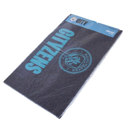 Manchester City FC loop pile doormat 75×45 cm – official Cityzens logo entrance mat
