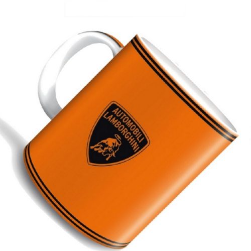 Lamborghini Exclusive Orange Porcelain Mug - Premium Collection