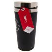Liverpool FC Executive stainless steel travel mug 450 ml – matte black double‑walled thermal cup