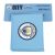 Official Manchester City FC Coloured PU Wallet – Blue with Club Crest