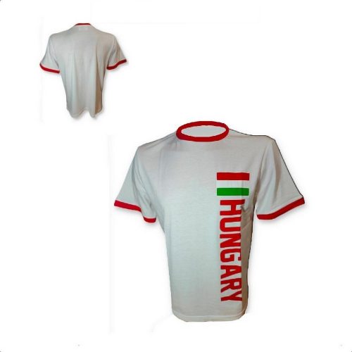 Hungary Supporters’ T-Shirt – White, Flag Design