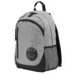 Official Paris Saint-Germain FC Grey Backpack – Black Crest & Laptop Pocket