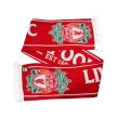 Liverpool Established 1892 Knit Scarf in red and white