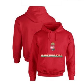   Hungary Kids Hoodie with Crest – National Team Sweatshirt (Red)