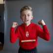 Hungary Kids Hoodie with Crest – National Team Sweatshirt (Red)