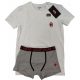 AC Milan﻿ short underwear set – cotton elastane men's tee + boxer briefs