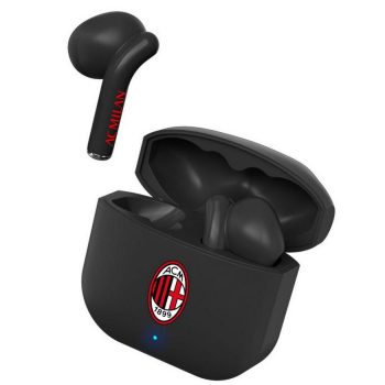   AC Milan True Wireless Earbuds with Charging Box – Club Design