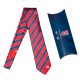 Fehérvár FC Tie, Red and Blue Striped, Adult Size, Gift Boxed