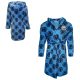 Manchester City F.C. Men's blue Dressing Gown – Fleece Hooded Robe with Club Crest