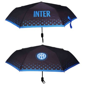   Official Inter Milan Automatic Umbrella – Black & Blue, Folding Design
