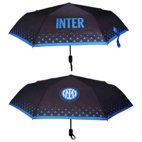 Official Inter Milan Automatic Umbrella – Black & Blue, Folding Design