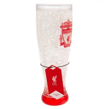   Liverpool FC Slim Freezer Beer Glass, Double-Walled Gel-Filled Mug, Premier League Gift