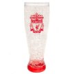 Liverpool FC Slim Freezer Beer Glass, Double-Walled Gel-Filled Mug, Premier League Gift