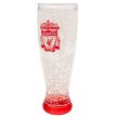 Liverpool FC Slim Freezer Beer Glass, Double-Walled Gel-Filled Mug, Premier League Gift