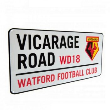Watford FC Street Sign, Vicarage Road Metal Sign