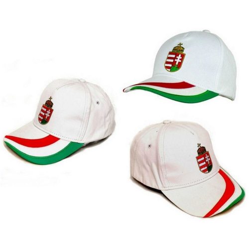 Hungary Baseball Cap – White Hungarian National Team Cap with Crest and “Hungary” Lettering