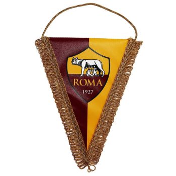   Official AS Roma Small Car Flag Gagliardetto Piccolo – Yellow Red 17x14 cm