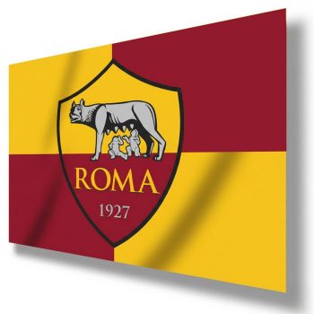  AS Roma "Stripe" flag - official licensed product - 50 x 70 cms