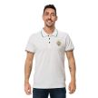 Ferencváros Polo Shirt (White) – FTC Crested Supporter Polo with Tricolor Trim