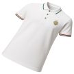 Ferencváros Polo Shirt (White) – FTC Crested Supporter Polo with Tricolor Trim