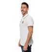 Ferencváros Polo Shirt (White) – FTC Crested Supporter Polo with Tricolor Trim