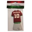 Hungarian National Team Jersey-Shaped Car Air Freshener – "Drukker 10" (Vanilla Scent)