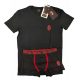 AC Milan﻿ short underwear set – cotton elastane men's tee + boxer briefs