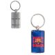 Official FC Barcelona Metal Keyring – Rectangular Silver Finish