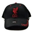 Liverpool FC Obsidian Black Cap, Liverbird Embroidery, Premier League Gift