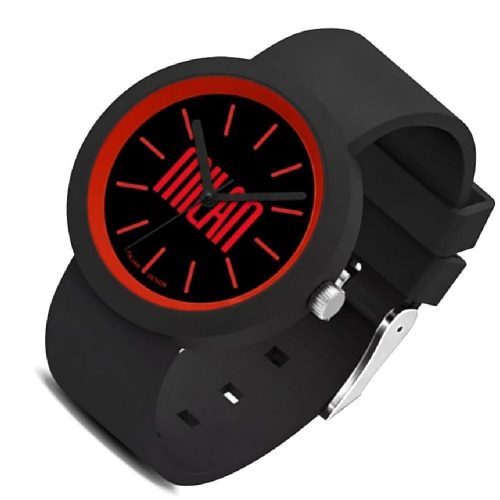 AC Milan Analog Wristwatch – Supporter Design with Silicone Strap