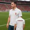 Hungary Men's Collared Supporter Polo Shirt – White
