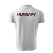Hungary Men's Collared Supporter Polo Shirt – White