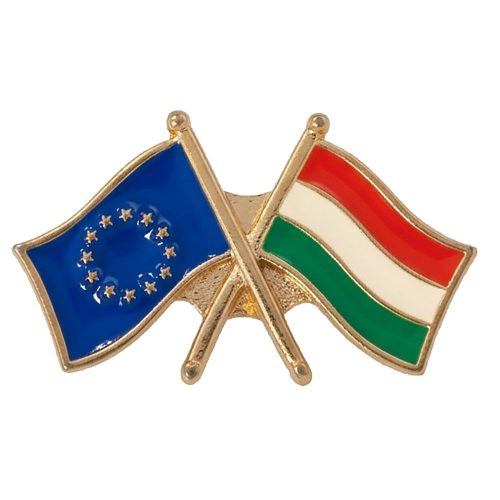 Hungary + EU Pin – Hungarian Flag Badge