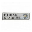 Manchester City FC Football Club Crest Metal Window Sign