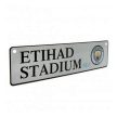 Manchester City FC Football Club Crest Metal Window Sign