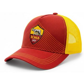 Official AS Roma Baseball Cap Red Yellow – Trucker Hat