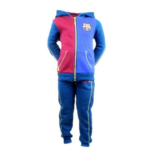 FC Barcelona Kids Hooded Tracksuit / Jogging Set – Official Licensed FCB Kids Leisure Set