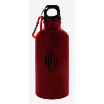 AC Milan Bottle with Carabiner – Red & Black Design