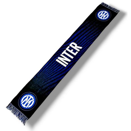 Official FC Inter Single-Sided Scarf Dark Wavy Blue – Fan