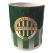 Ferencváros Green and White Striped Ceramic Mug with FTC Crest