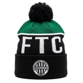   Official Ferencvárosi Torna Club Knitted Hat - black Striped Classic