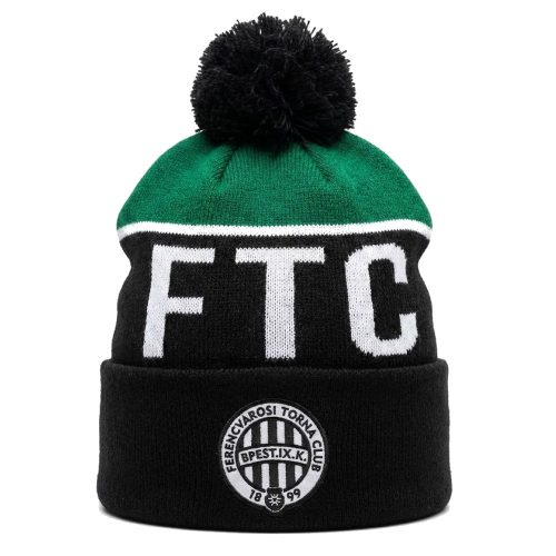Official Ferencvárosi Torna Club Knitted Hat - black Striped Classic