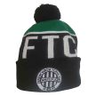 Official Ferencvárosi Torna Club Knitted Hat - black Striped Classic